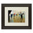 Classy Living Urban Rain Walk Wall Art Double Mat 40"x34", Chocolate