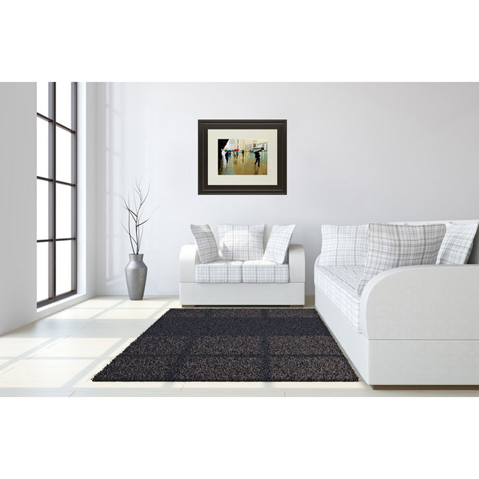 Classy Living Urban Rain Walk Wall Art Double Mat 40"x34", Chocolate
