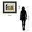 Classy Living Urban Rain Walk Wall Art Double Mat 40"x34", Chocolate