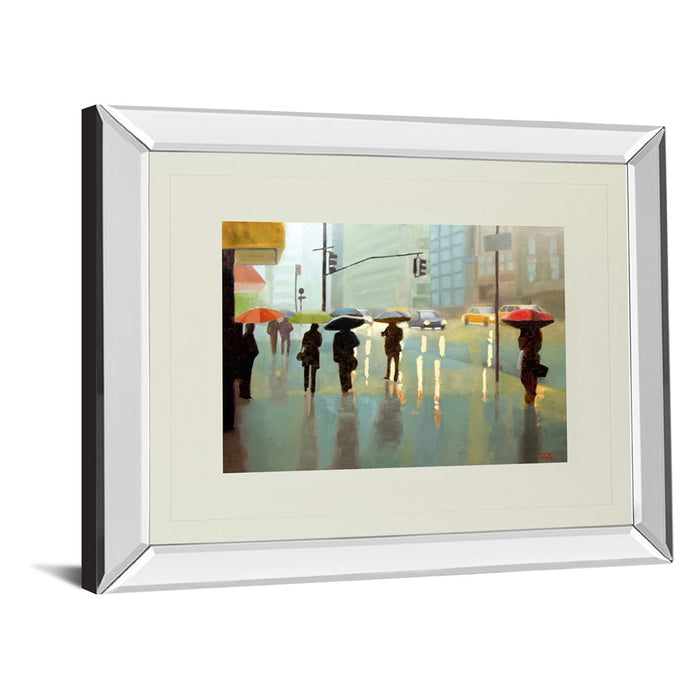 Classy Living Rainy City Stroll Wall Art 40"x34", Mirrored