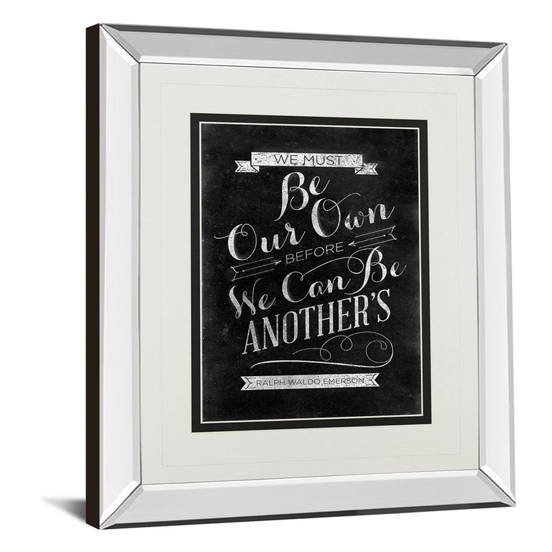 Classy Living Be Our Own Wall Art 34"x40", Mirrored