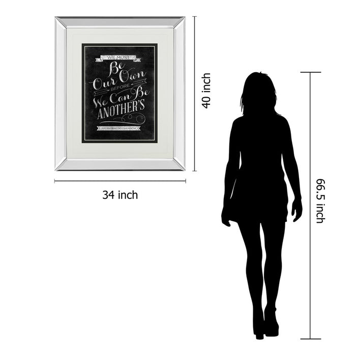 Classy Living Be Our Own Wall Art 34"x40", Mirrored