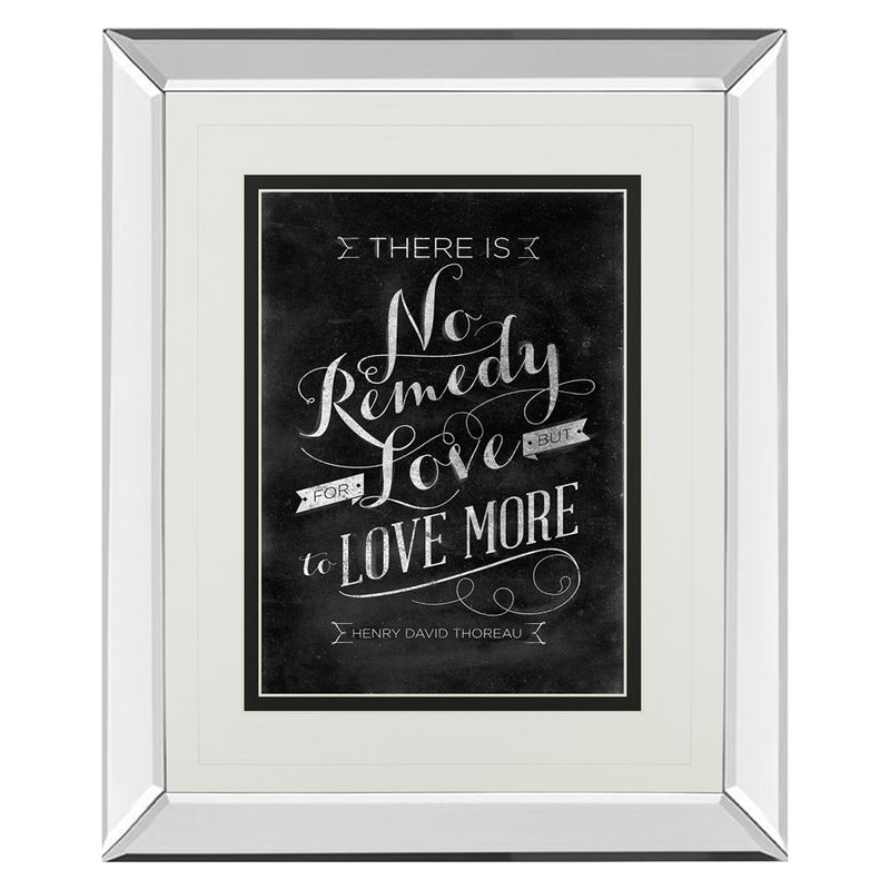 Classy Living No Remedy Wall Art 34"x40", Mirrored