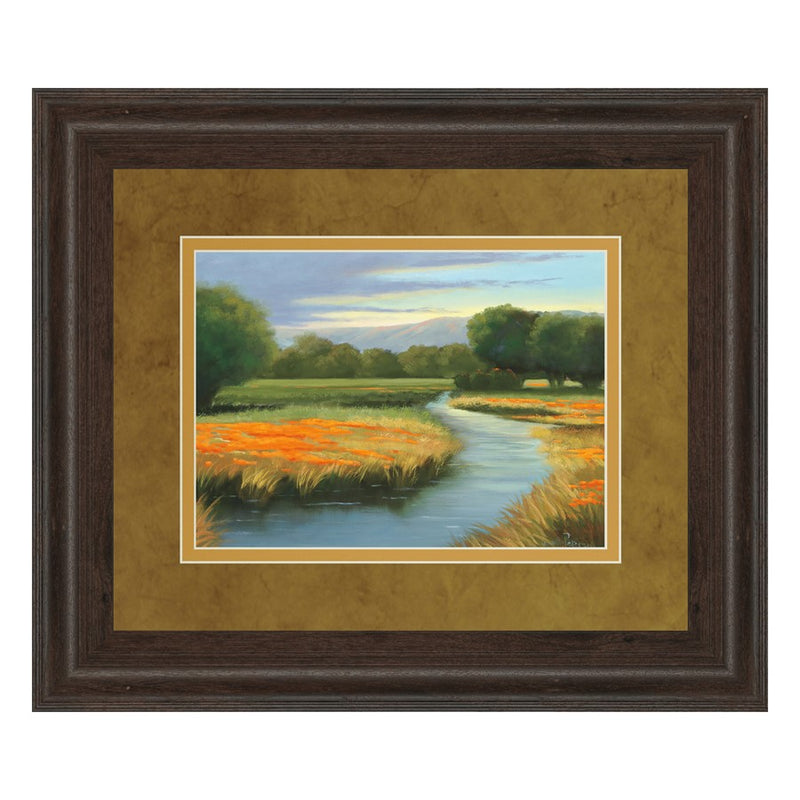Classy Living California Orange Wall Art Double Mat 40"x34", Cinnamon