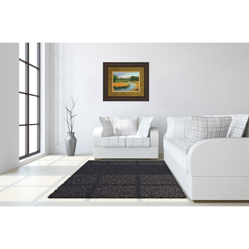 Classy Living California Orange Wall Art Double Mat 40"x34", Cinnamon