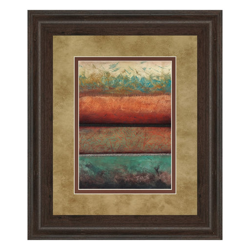 Classy Living Layered Horizons Wall Art Dbl Mat 34"x40", Cinnamon Mocha - DM5406
