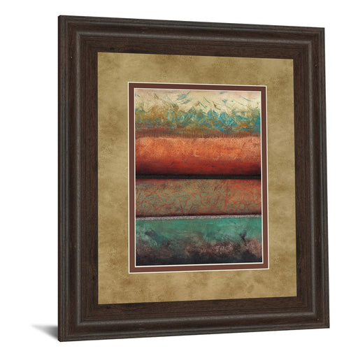 Classy Living Layered Horizons Wall Art Double Mat 34"x40", Cinnamon Mocha
