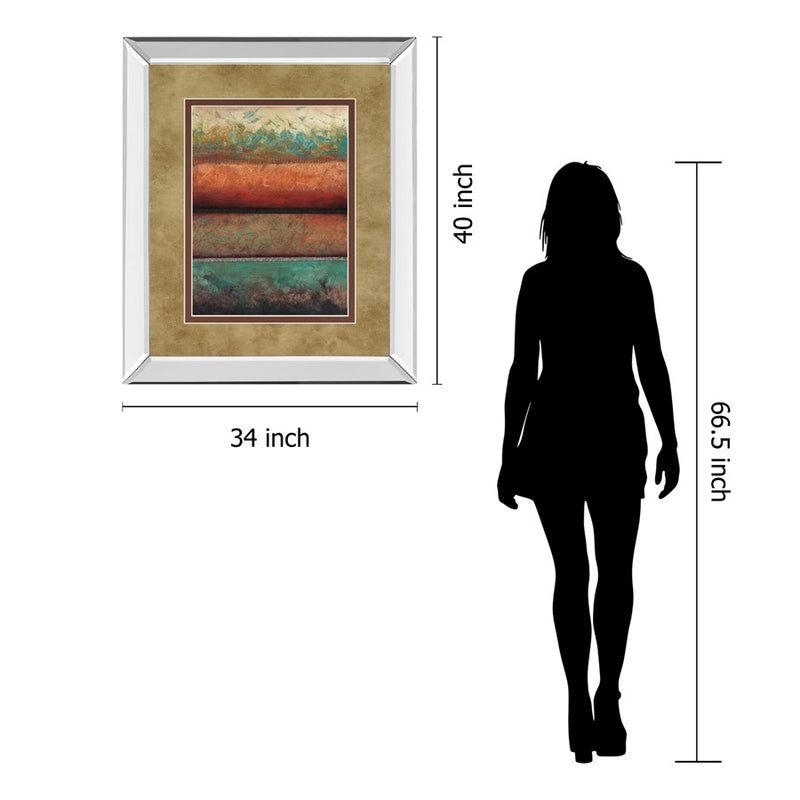 Classy Living Layered Horizons Wall Art 34"x40", Mirrored