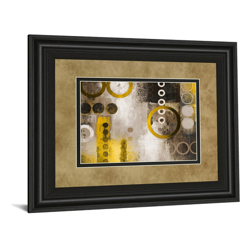 Classy Living Liberated Circles Wall Art Double Mat 40"x34", Midnight Aura