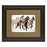 Classy Living Running Horses Wall Art Double Mat 40"x34", Chocolate