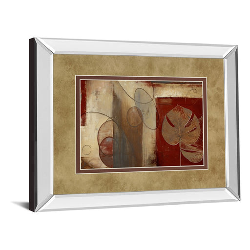 Classy Living Crimson Leaf Harmony Wall Art 40"x34", Mirrored