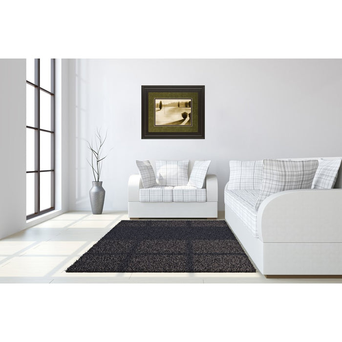 Classy Living Serene Landscape Wall Art Double Mat 40"x34", Chocolate
