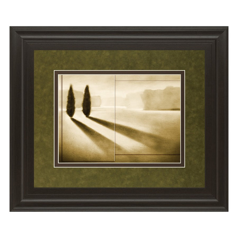 Classy Living Cyprus Eclipse Wall Art Double Mat 40"x34", Chocolate