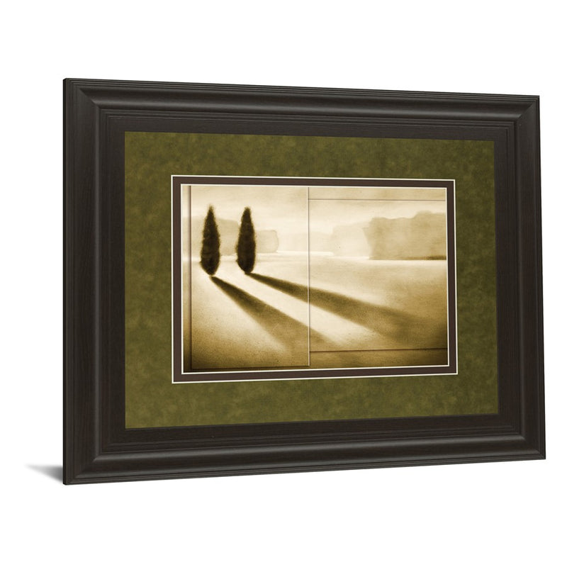 Classy Living Cyprus Eclipse Wall Art Double Mat 40"x34", Chocolate