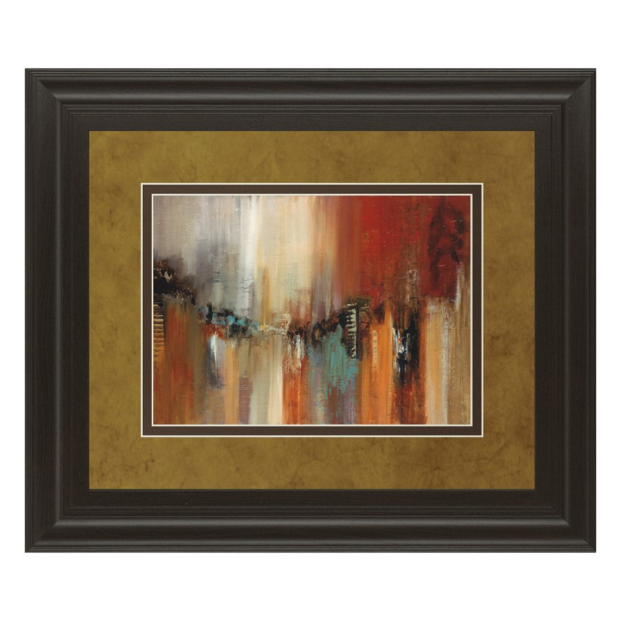 Classy Living Urban Rhythm Wall Art Double Mat 40"x34", Dark Chocolate