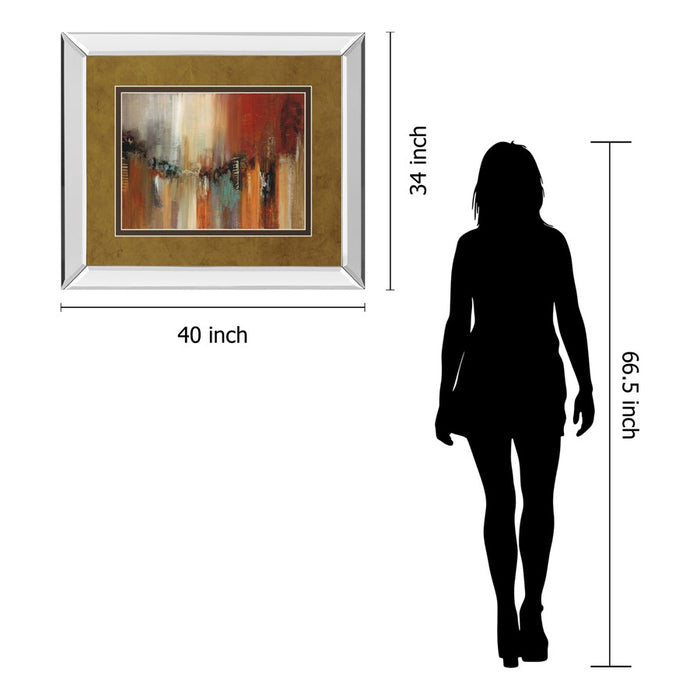 Classy Living Urban Rhythm Wall Art 40"x34", Mirrored
