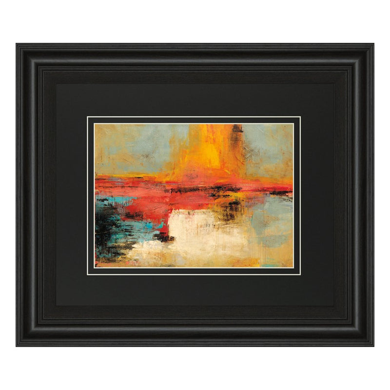 Classy Living Vibrant Horizon Wall Art Double Mat 40"x34", Midnight Aura