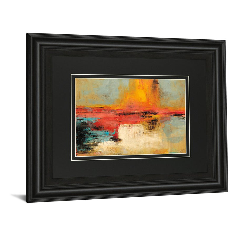 Classy Living Vibrant Horizon Wall Art Double Mat 40"x34", Midnight Aura