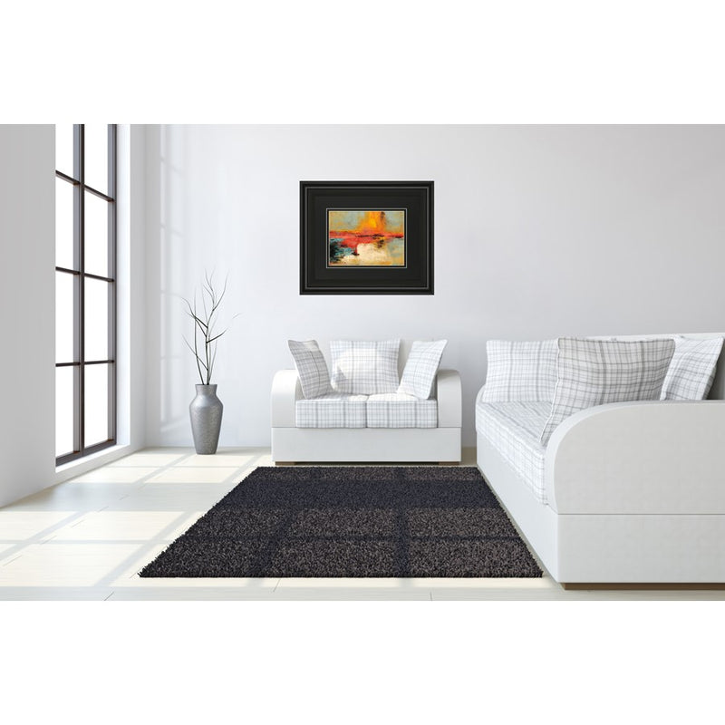 Classy Living Vibrant Horizon Wall Art Double Mat 40"x34", Midnight Aura