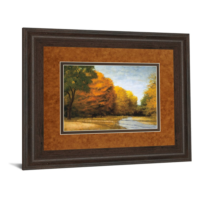 Classy Living Evening Walk Wall Art Double Mat 40"x34", Cinnamon Mocha