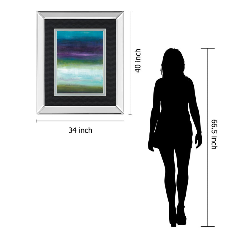 Classy Living Midnight Mulberry Wall Art 40"x34", Mirrored
