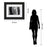 Classy Living Midnight Grove Wall Art Double Mat 40"x34", Midnight Aura