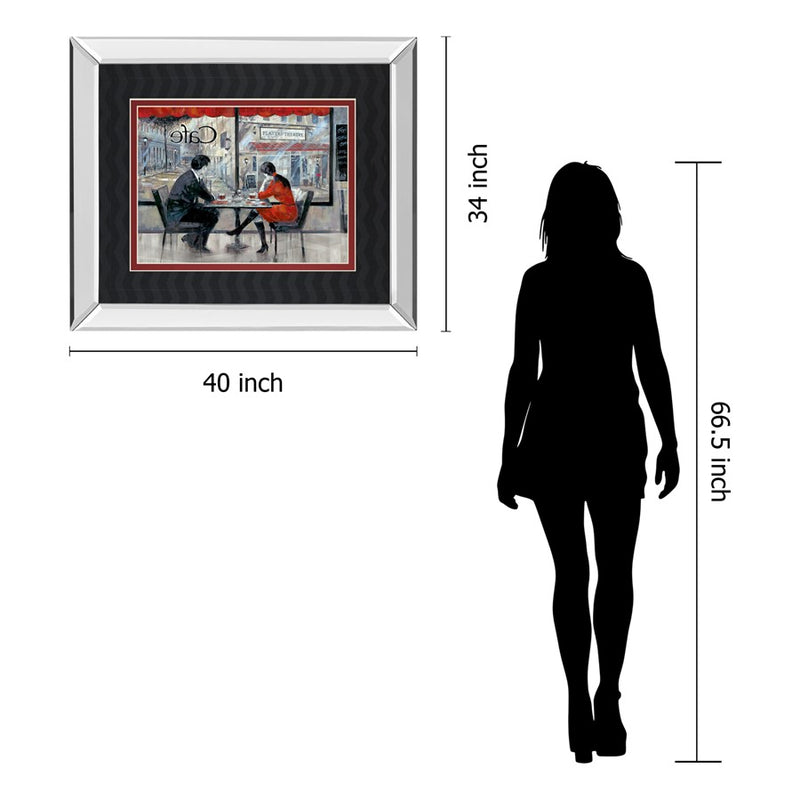 Classy Living Quiet Connection Wall Art 40"x34", Mirrored