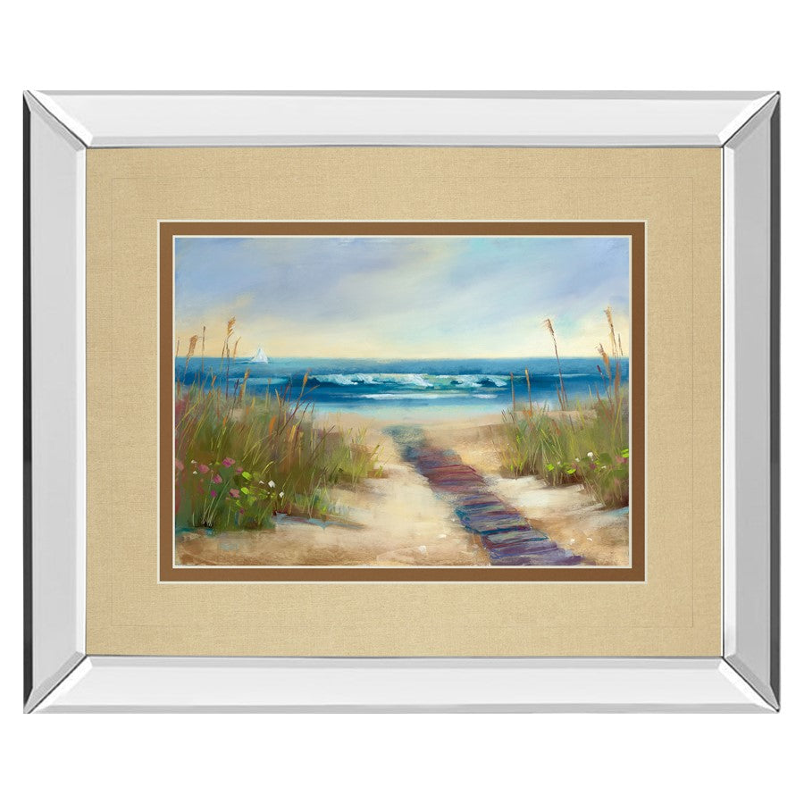 Classy Living Coastal Pathway Wall Art 40"x34", Mirrored
