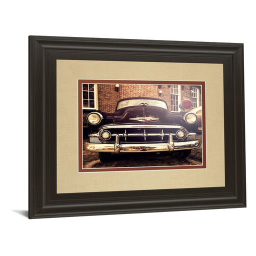 Classy Living Vintage Classic Ride Wall Art Double Mat 40"x34", Chocolate