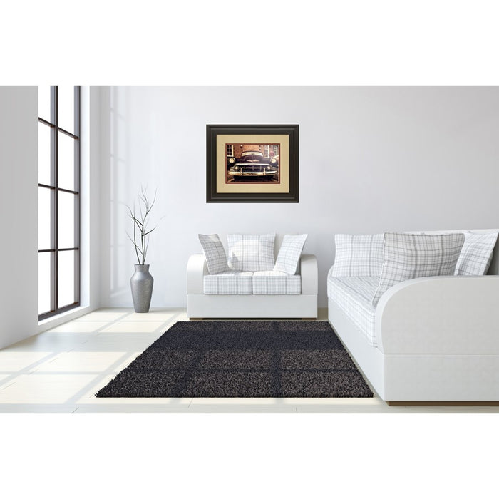 Classy Living Vintage Classic Ride Wall Art Double Mat 40"x34", Chocolate