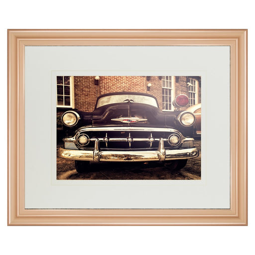 Classy Living Vintage Classic Ride Wall Art Dbl Mat 40"x34", Rose Gold - DM5461B