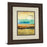 Classy Living Rain I Wall Art Double Mat 34"x40", Cinnamon Mocha