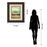 Classy Living Rain I Wall Art Double Mat 34"x40", Cinnamon Mocha