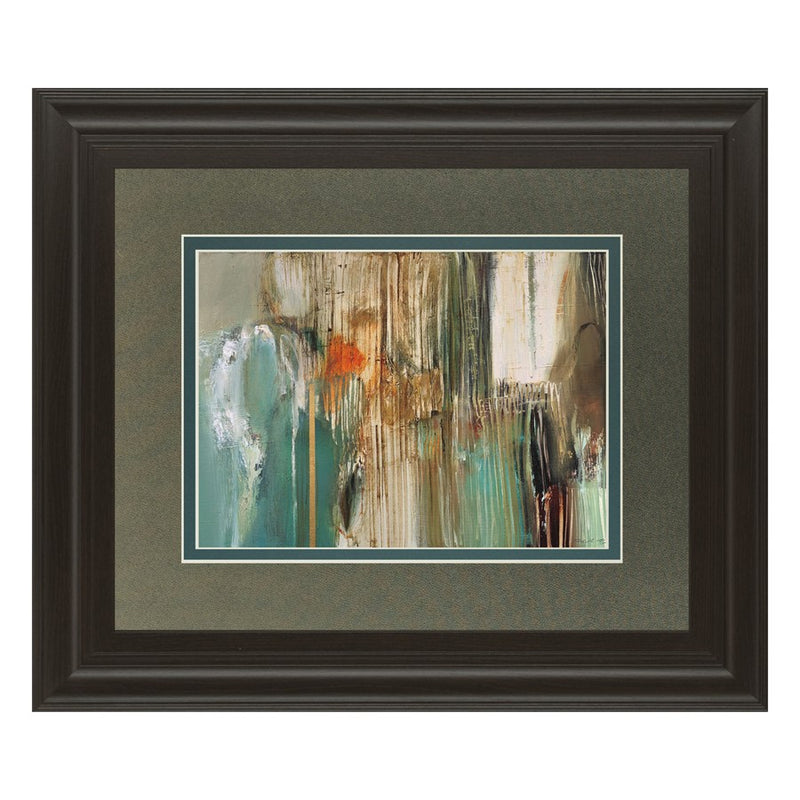 Classy Living Textured Abstraction Wall Art Double Mat 40"x34", Chocolate
