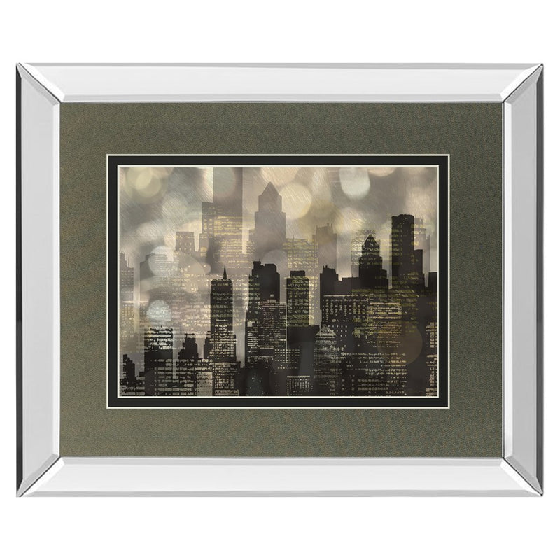 Classy Living City Lights Wall Art 40"x34", Mirrored