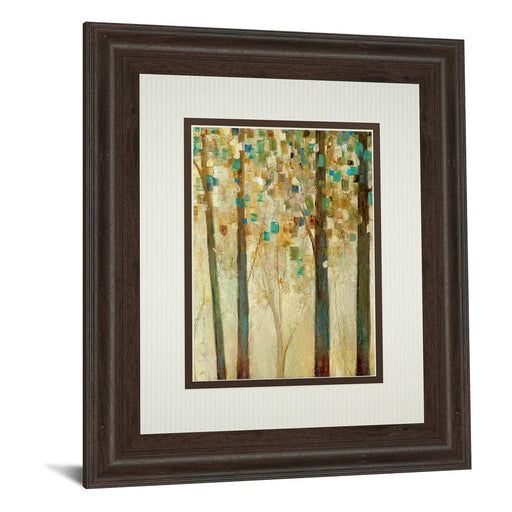 Classy Living Sunlit Forest Wall Art Double Mat 34"x40", Brown Frame