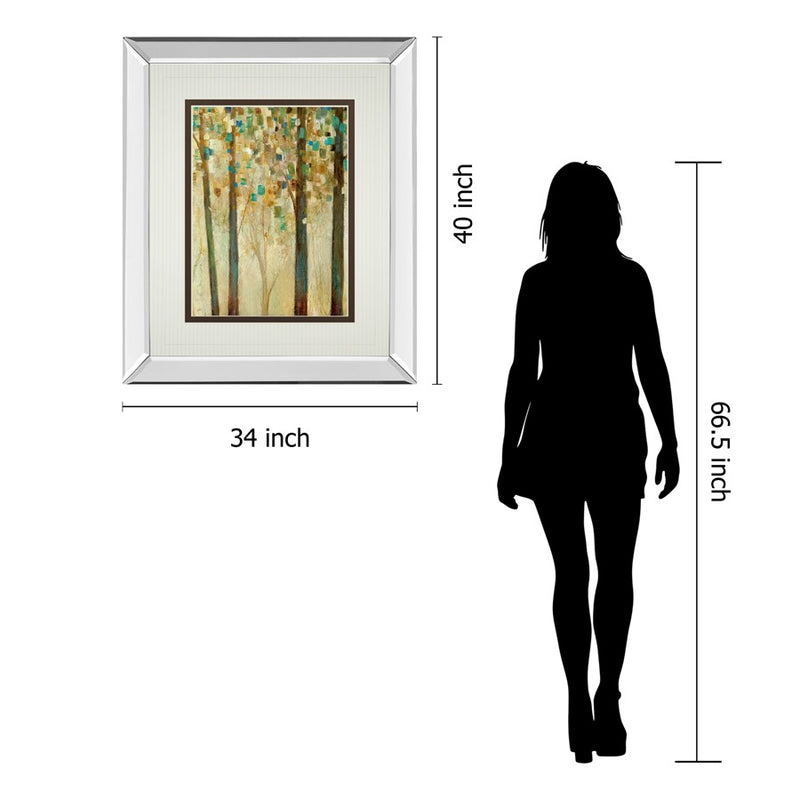 Classy Living Sunlit Forest Wall Art 34"x40", Mirrored