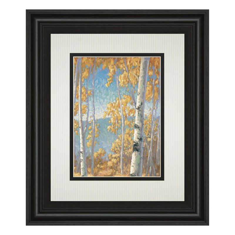 Classy Living Honey Birch II Wall Art Double Mat 34"x40", Midnight Aura