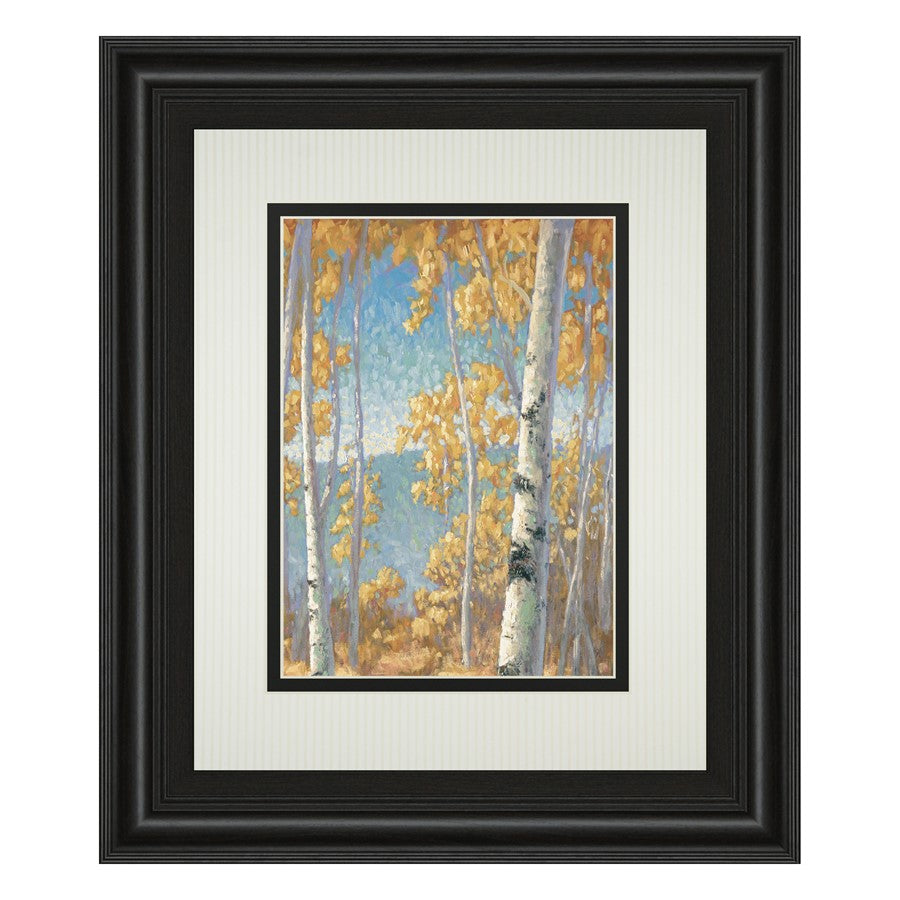 Classy Living Honey Birch II Wall Art Double Mat 34"x40", Midnight Aura