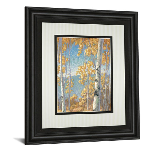 Classy Living Honey Birch II Wall Art Double Mat 34"x40", Midnight Aura
