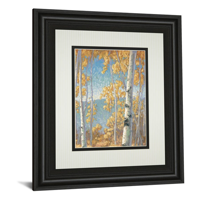 Classy Living Honey Birch II Wall Art Double Mat 34"x40", Midnight Aura