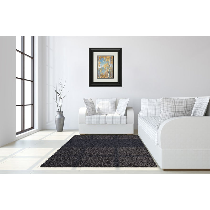 Classy Living Honey Birch II Wall Art Double Mat 34"x40", Midnight Aura