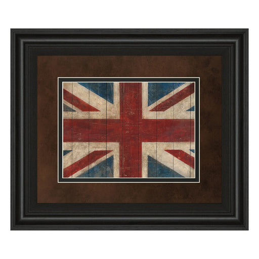 Classy Living Heritage Flag Wall Art Double Mat 40"x34", Midnight Aura