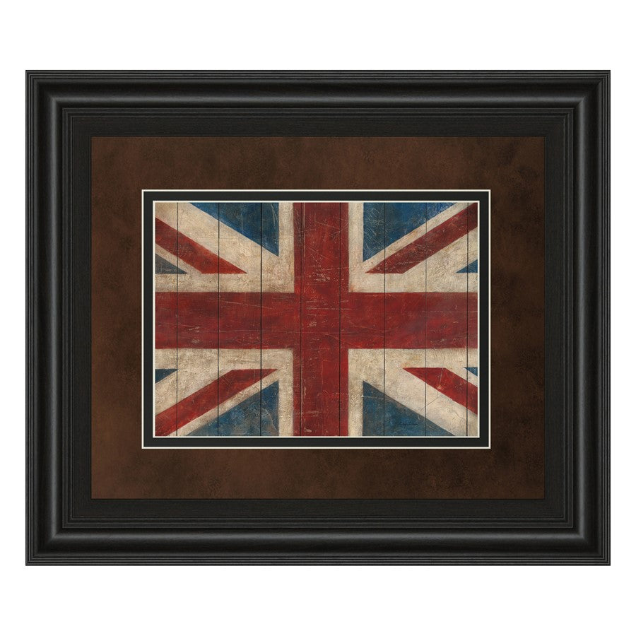 Classy Living Heritage Flag Wall Art Double Mat 40"x34", Midnight Aura