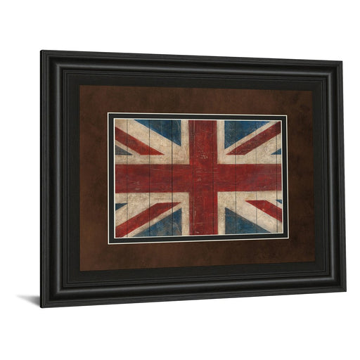 Classy Living Heritage Flag Wall Art Double Mat 40"x34", Midnight Aura