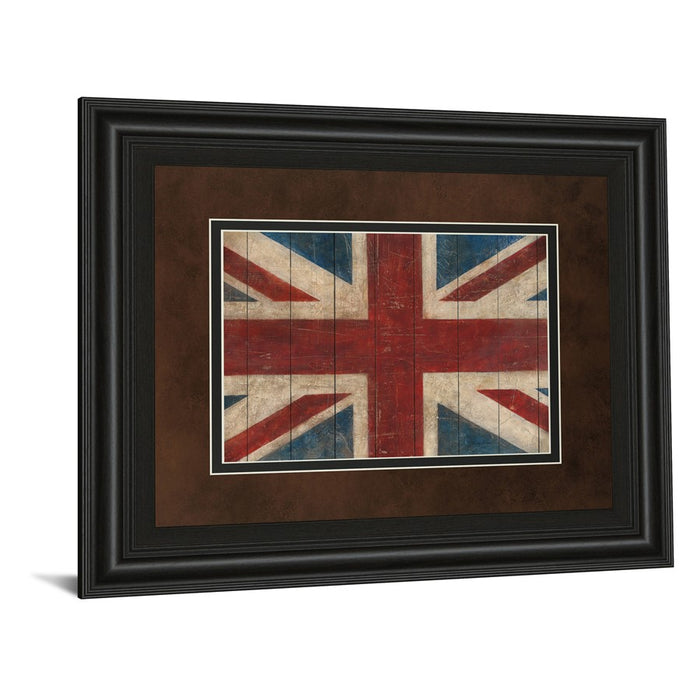 Classy Living Heritage Flag Wall Art Double Mat 40"x34", Midnight Aura