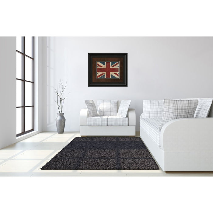 Classy Living Heritage Flag Wall Art Double Mat 40"x34", Midnight Aura