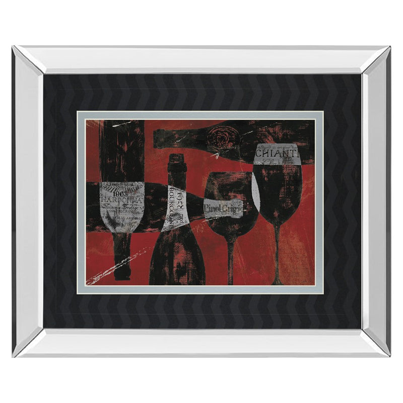 Classy Living Wine Elegance Wall Art 40"x34", Mirrored