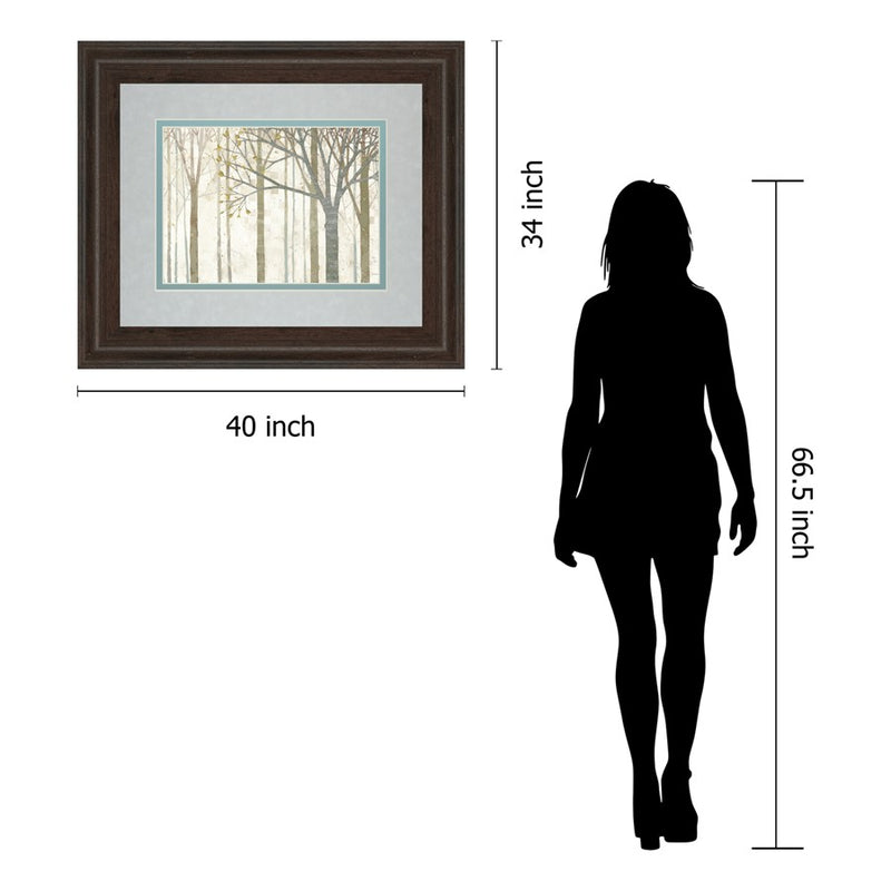 Classy Living Spring Forest Serenity Wall Art Double Mat 40"x34", Cinnamon