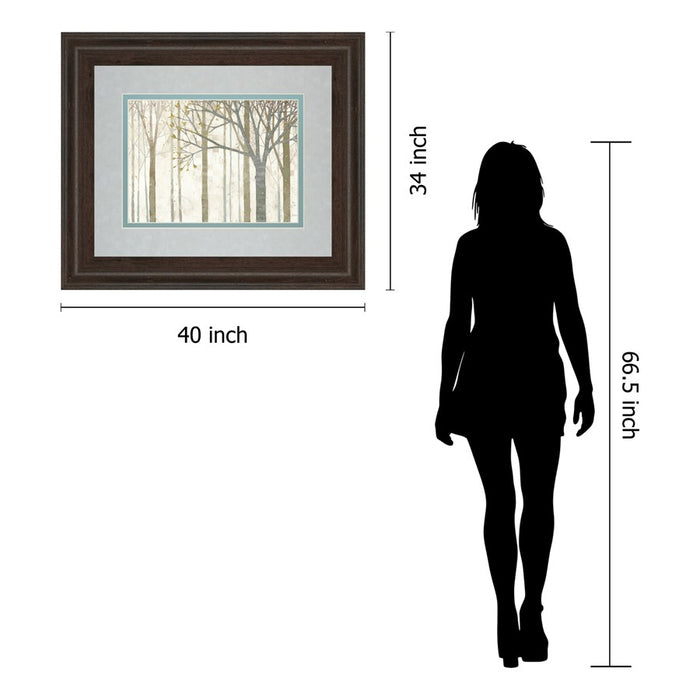 Classy Living Spring Forest Serenity Wall Art Double Mat 40"x34", Cinnamon